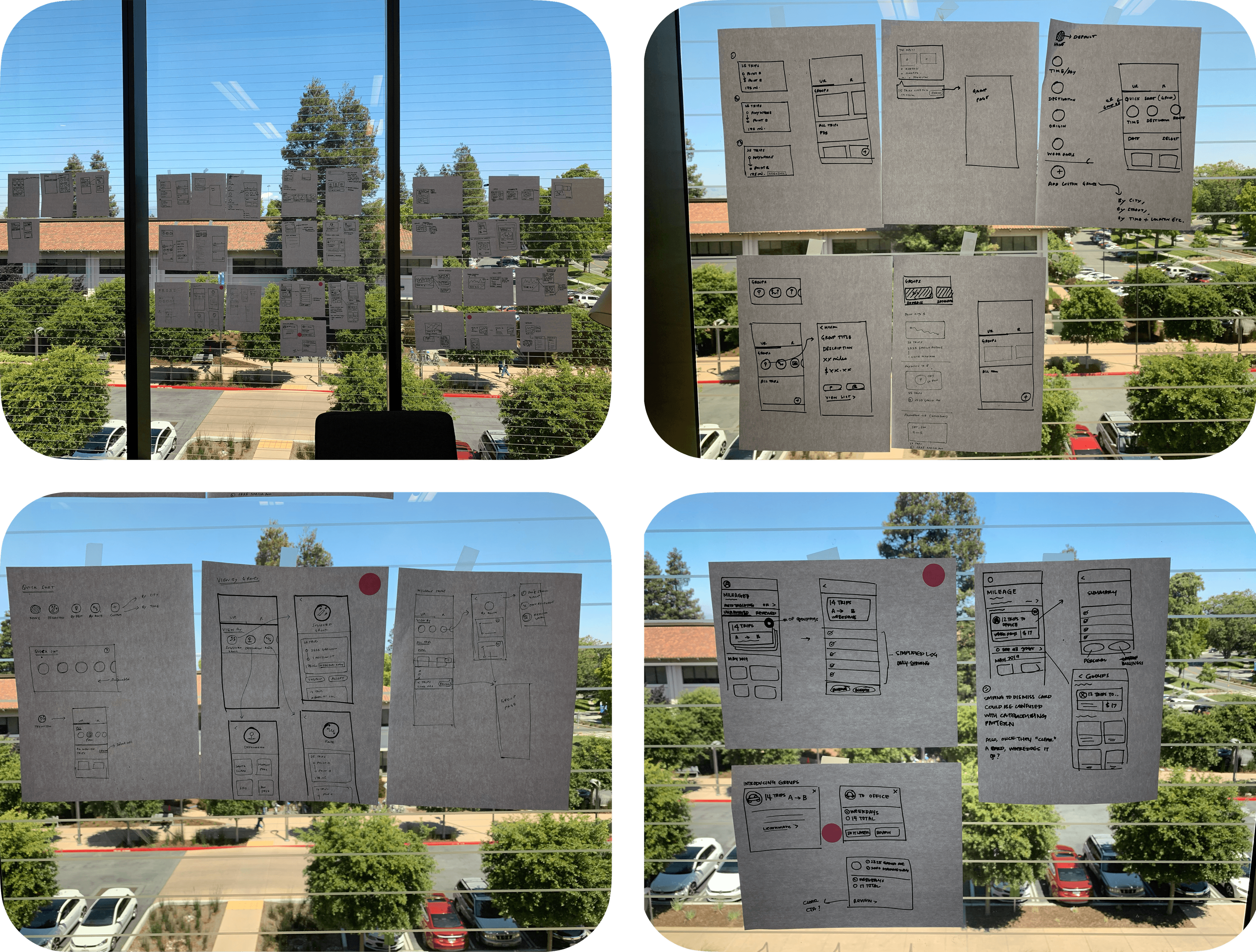 QuickBooks mileage tracking grouping layout exploration